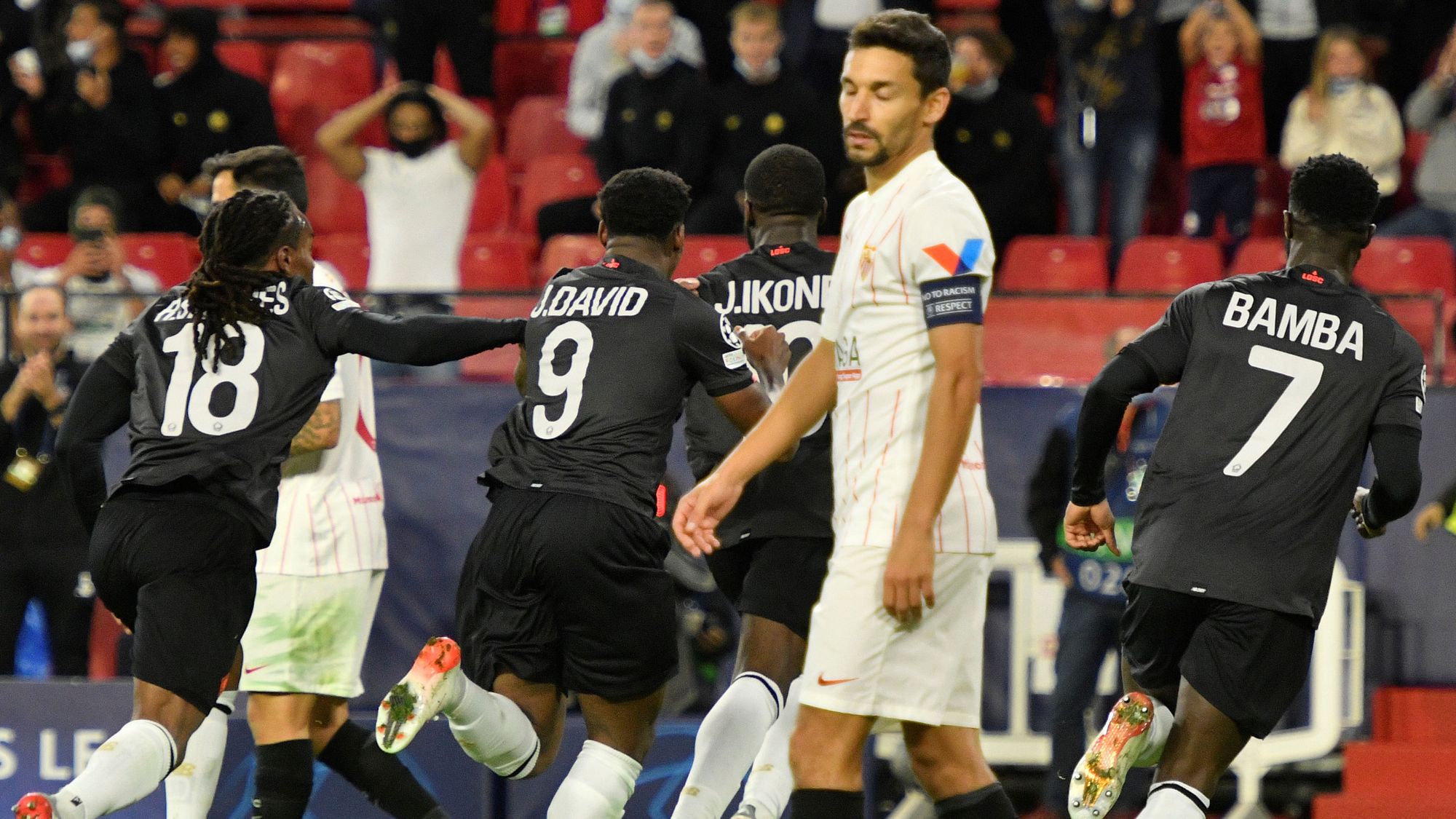Lille remontó y dejó a Sevilla al borde de la eliminación en la Champions League