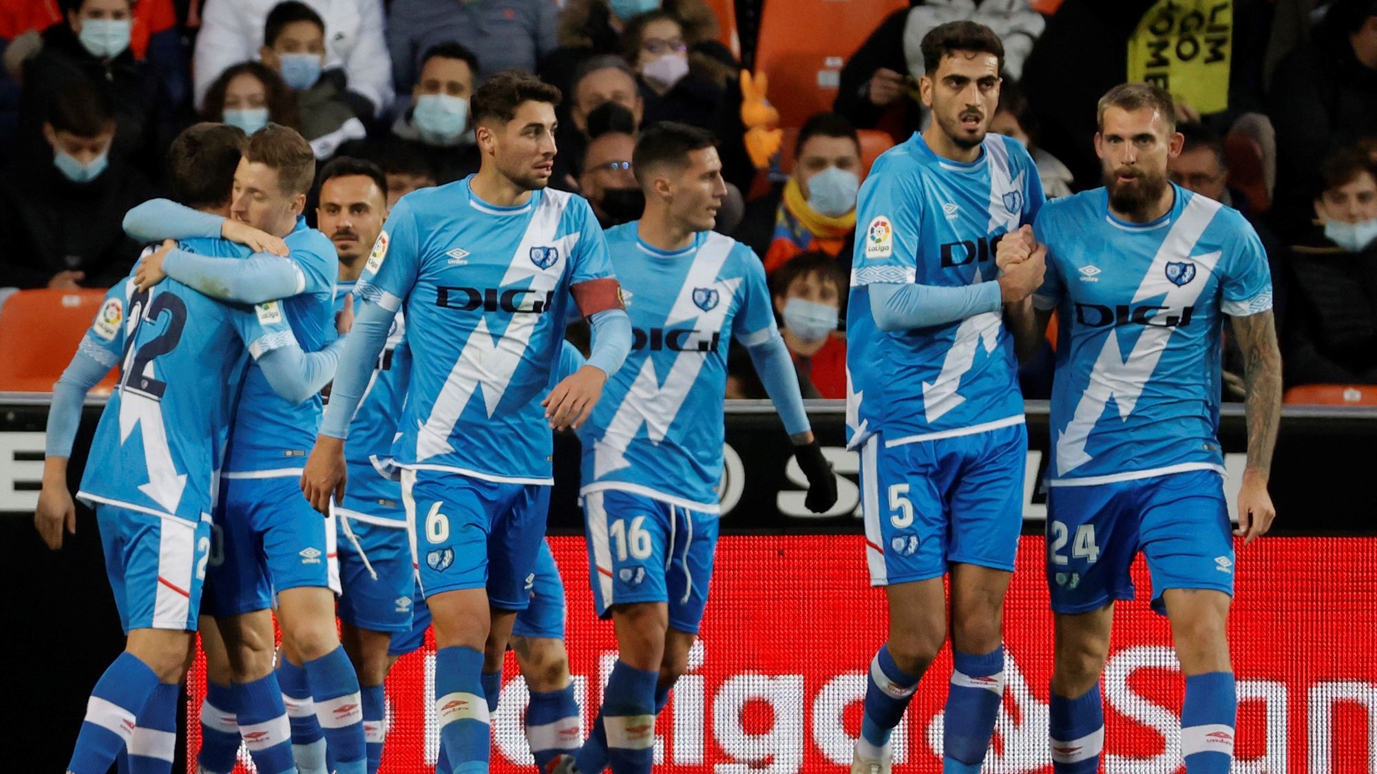 6. Rayo Vallecano - 24 puntos