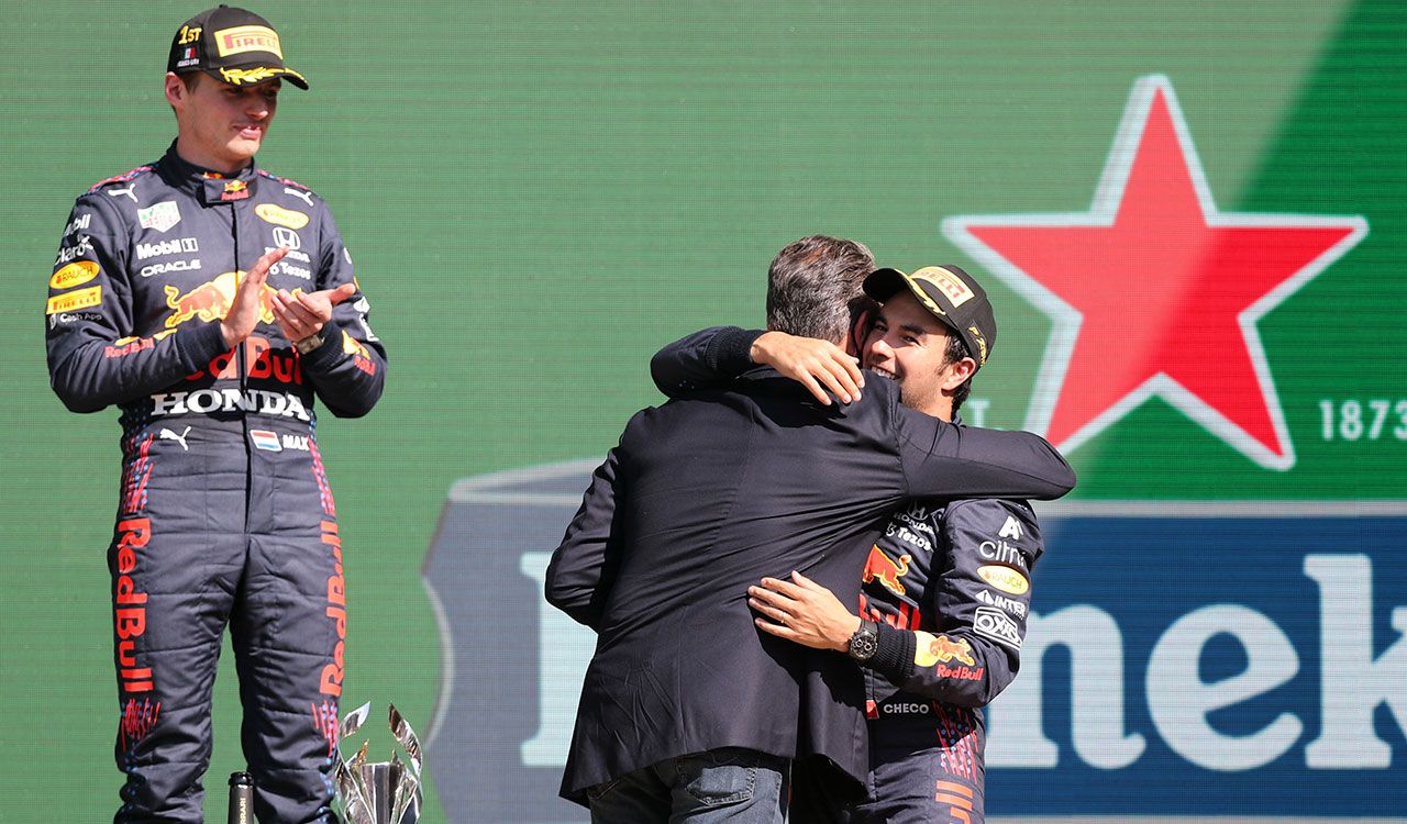 'Checo' Pérez, primer mexicano en subir al podio en el GP de México