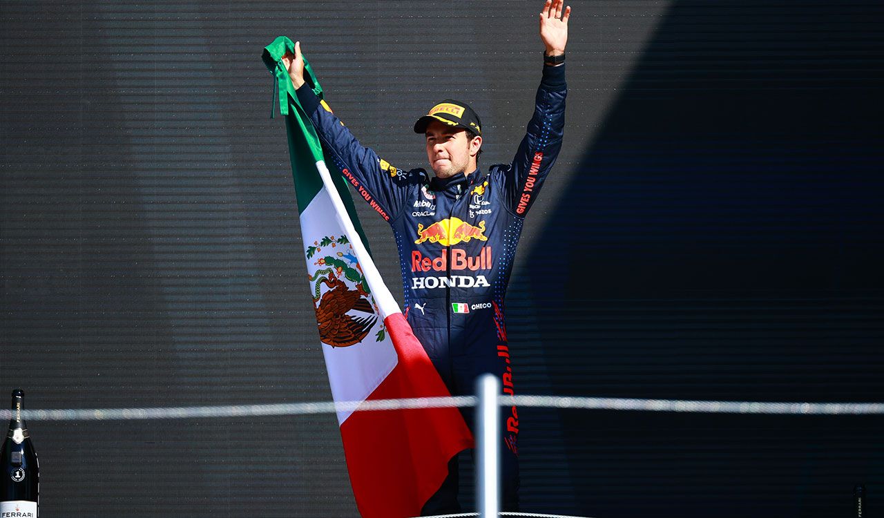 'Checo' Pérez, primer mexicano en subir al podio en el GP de México