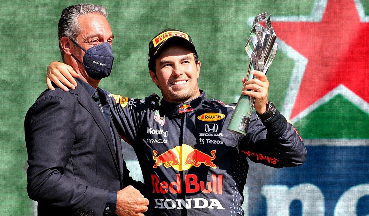 'Checo' Pérez, primer mexicano en subir al podio en el GP de México