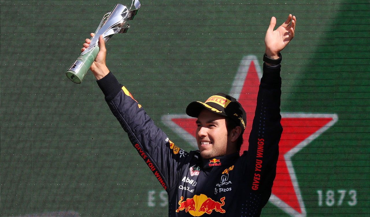 'Checo' Pérez, primer mexicano en subir al podio en el GP de México