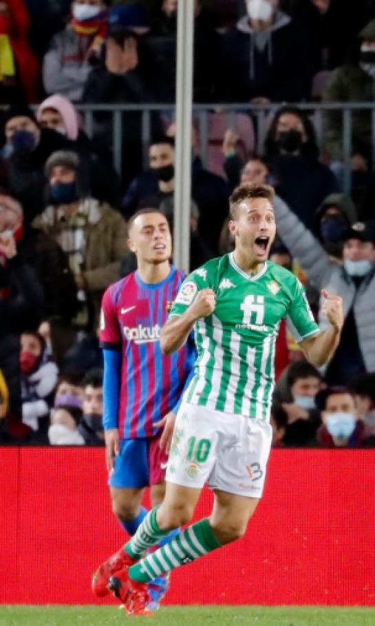 Betis le pega a Barcelona y se mete a la zona de Champions en La Liga