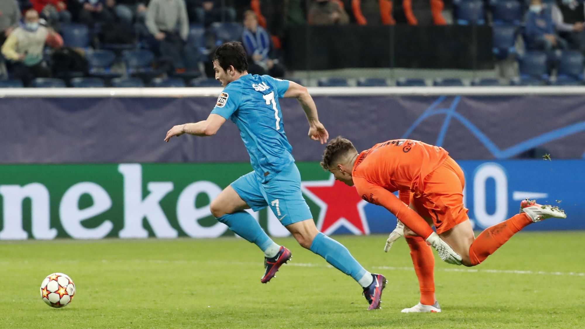 Zenit le marcó dos goles a la mejor defensiva de la Champions League
