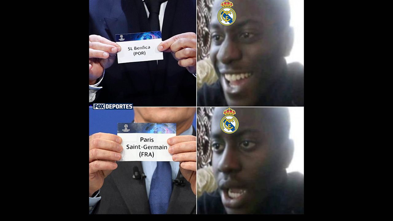 Los memes del sorteo de Champions League, sin piedad de Real Madrid y Barcelona