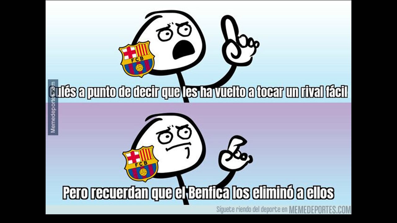 Los memes del sorteo de Champions League, sin piedad de Real Madrid y Barcelona
