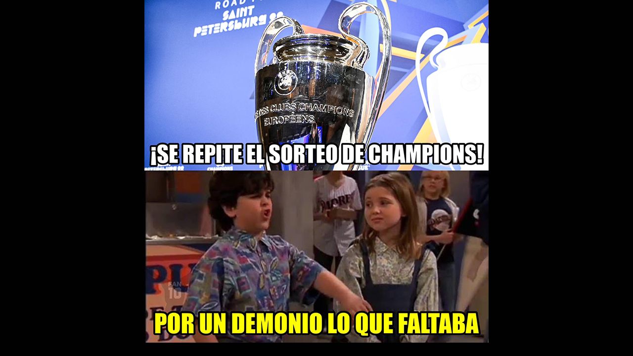 Los memes del sorteo de Champions League, sin piedad de Real Madrid y Barcelona