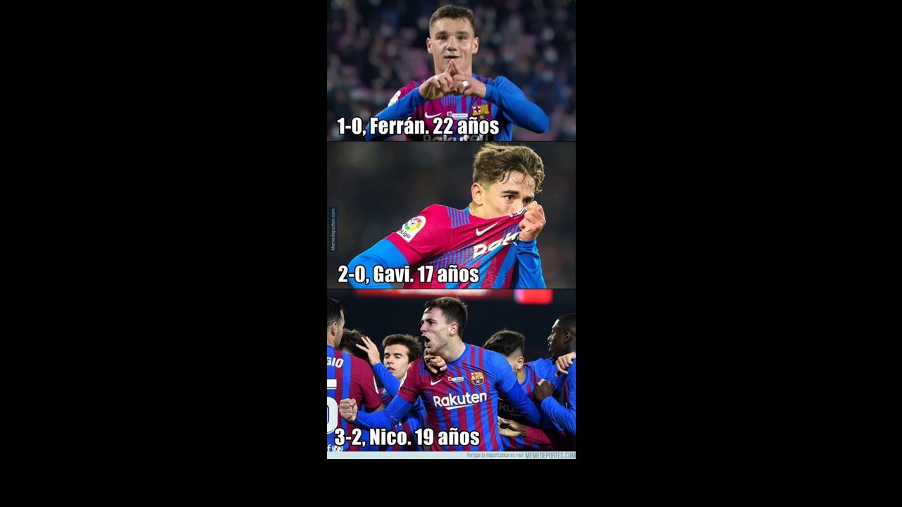 Los chicos del Barcelona y el ‘glorioso’ empate del Real Madrid acapararon los memes