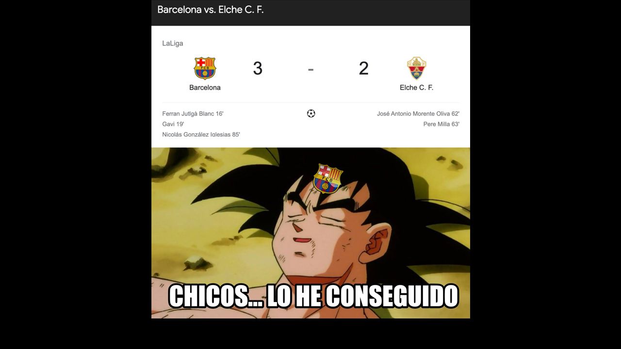 Los chicos del Barcelona y el ‘glorioso’ empate del Real Madrid acapararon los memes