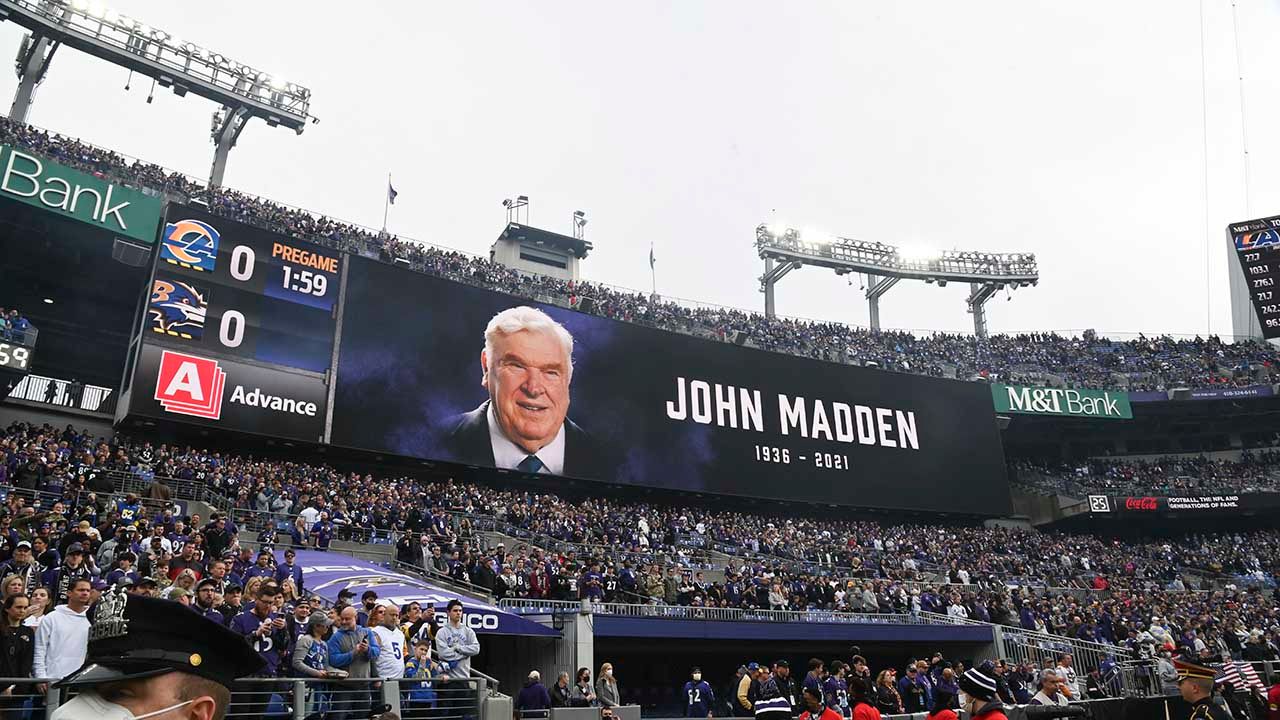 El recuerdo de John Madden, presente en todos los campos de NFL