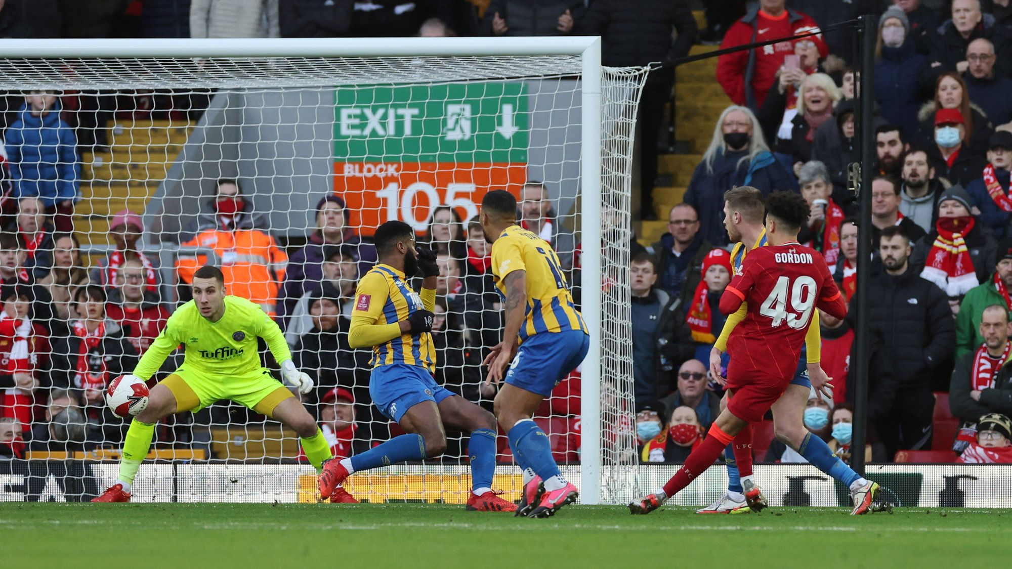 Liverpool dio un paso a la siguiente ronda de la FA Cup tras derrotar a Shrewsbury Town
