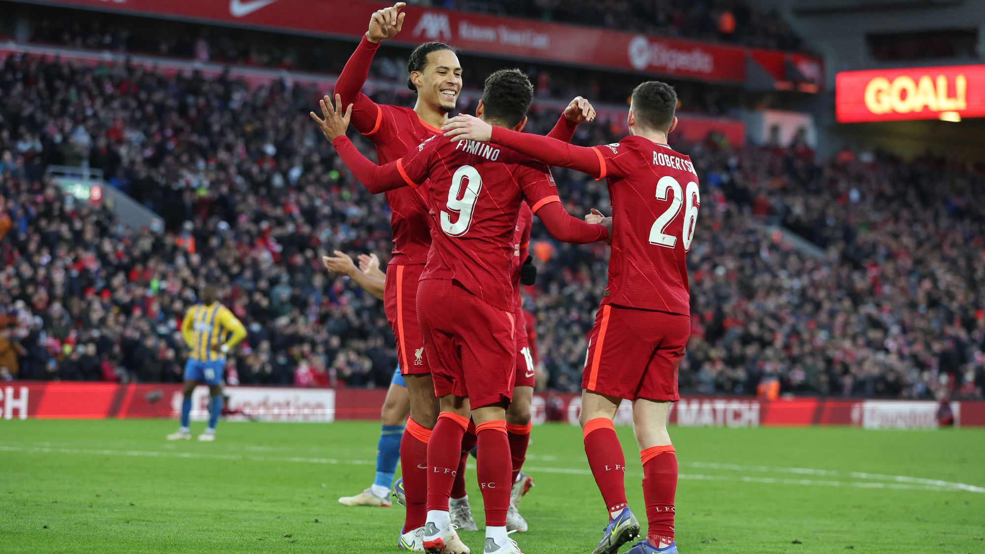 Liverpool dio un paso a la siguiente ronda de la FA Cup tras derrotar a Shrewsbury Town