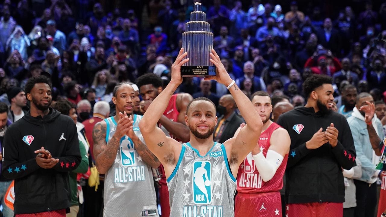 Para Stephen Curry el nuevo trofeo Kobe Bryant al MVP del 'All Star Game'