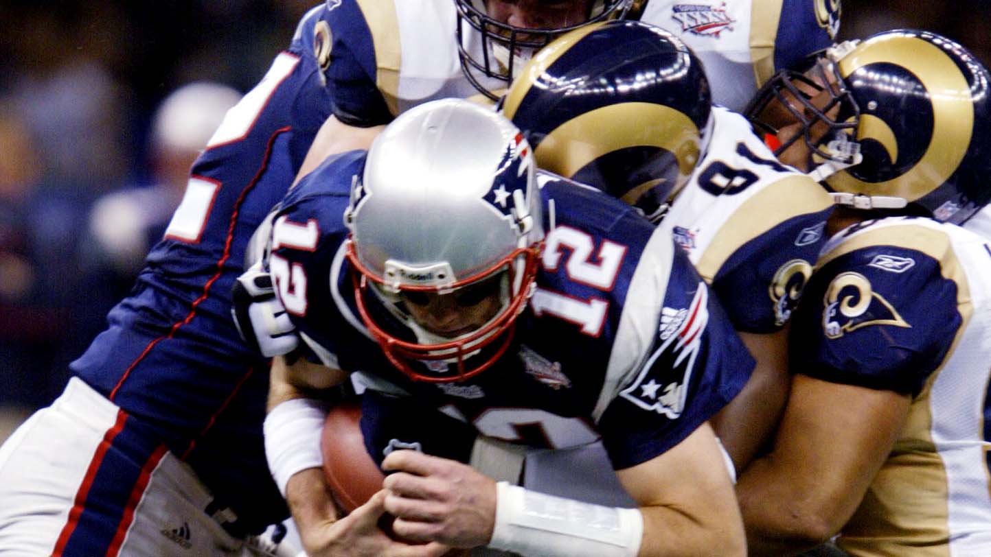Super Bowl XXXV (2002). Rams 17-20 Patriots