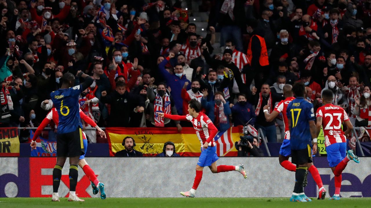 Joao Félix le da ventaja al Atlético de Madrid sobre Manchester United