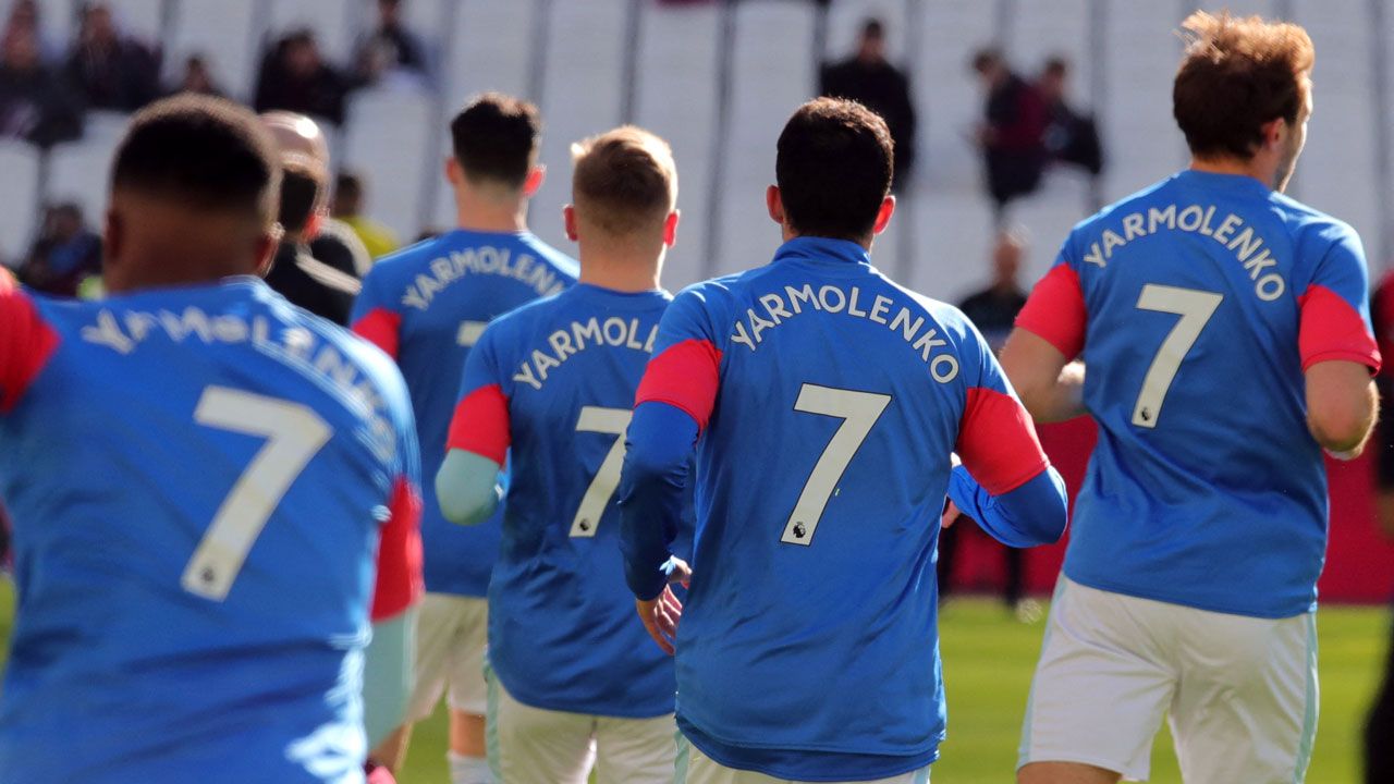 West Ham se volcó en apoyo al ucraniano Andriy Yarmolenko