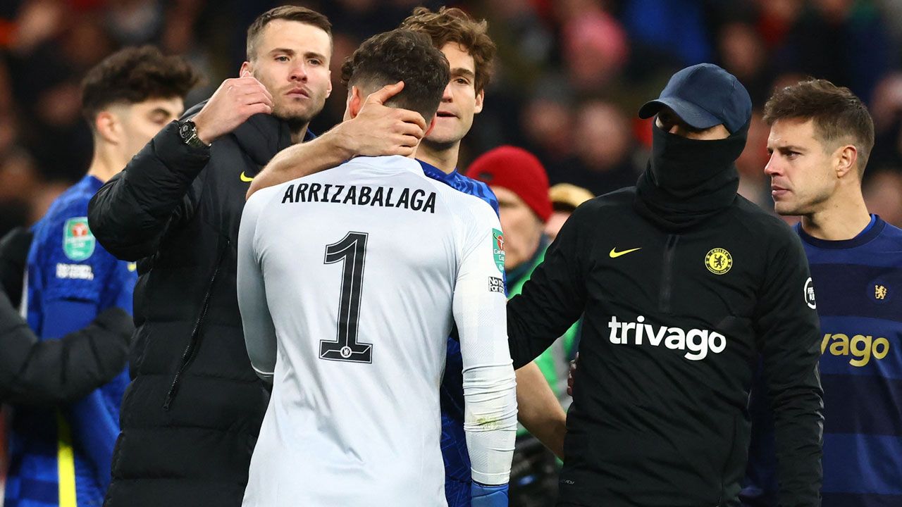 Kepa Arrizabalaga fue el anti héroe de Chelsea en la Carabao Cup