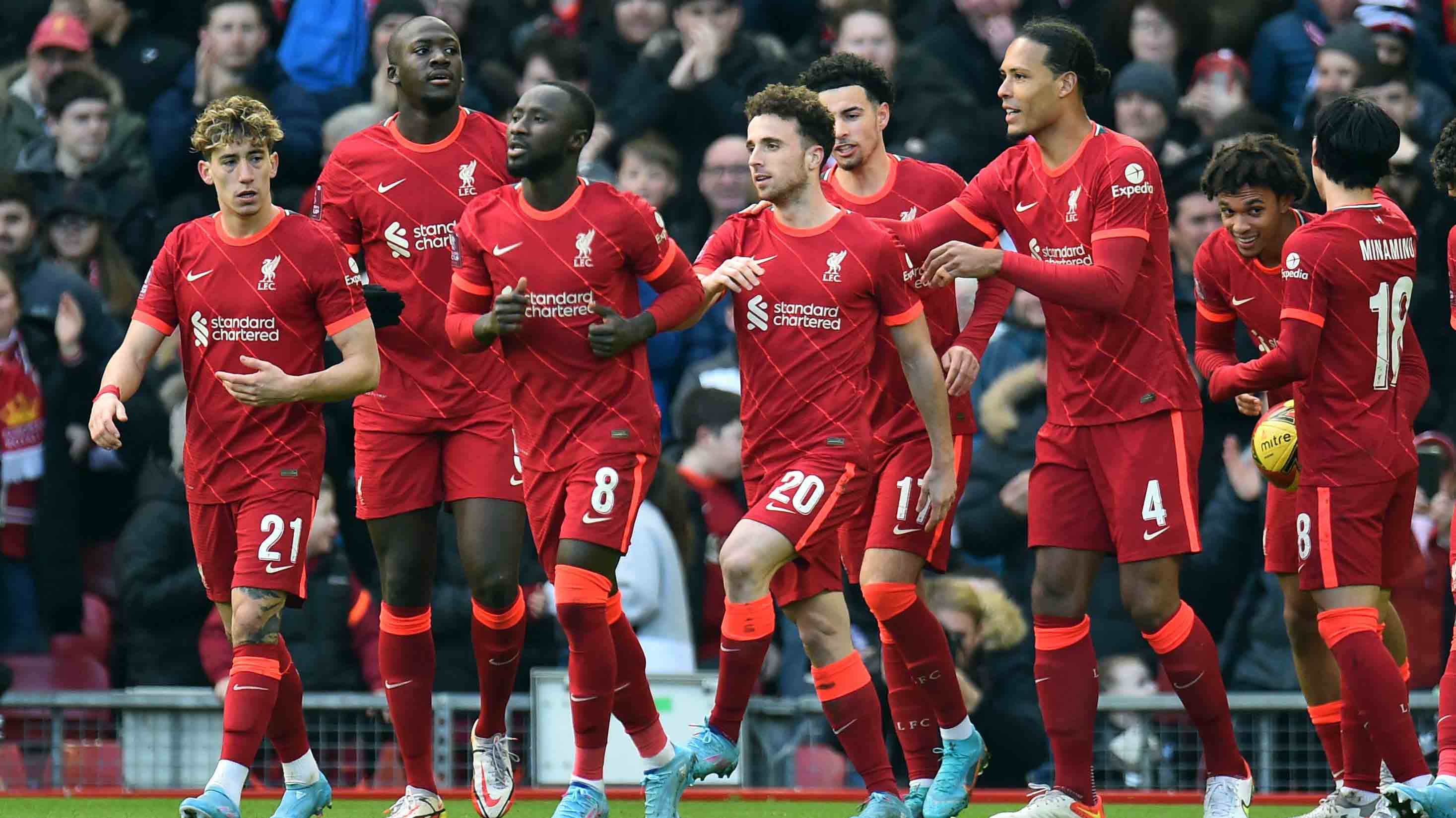 8. Liverpool, Premier League: 19 goles encajados, 22 partidos jugados