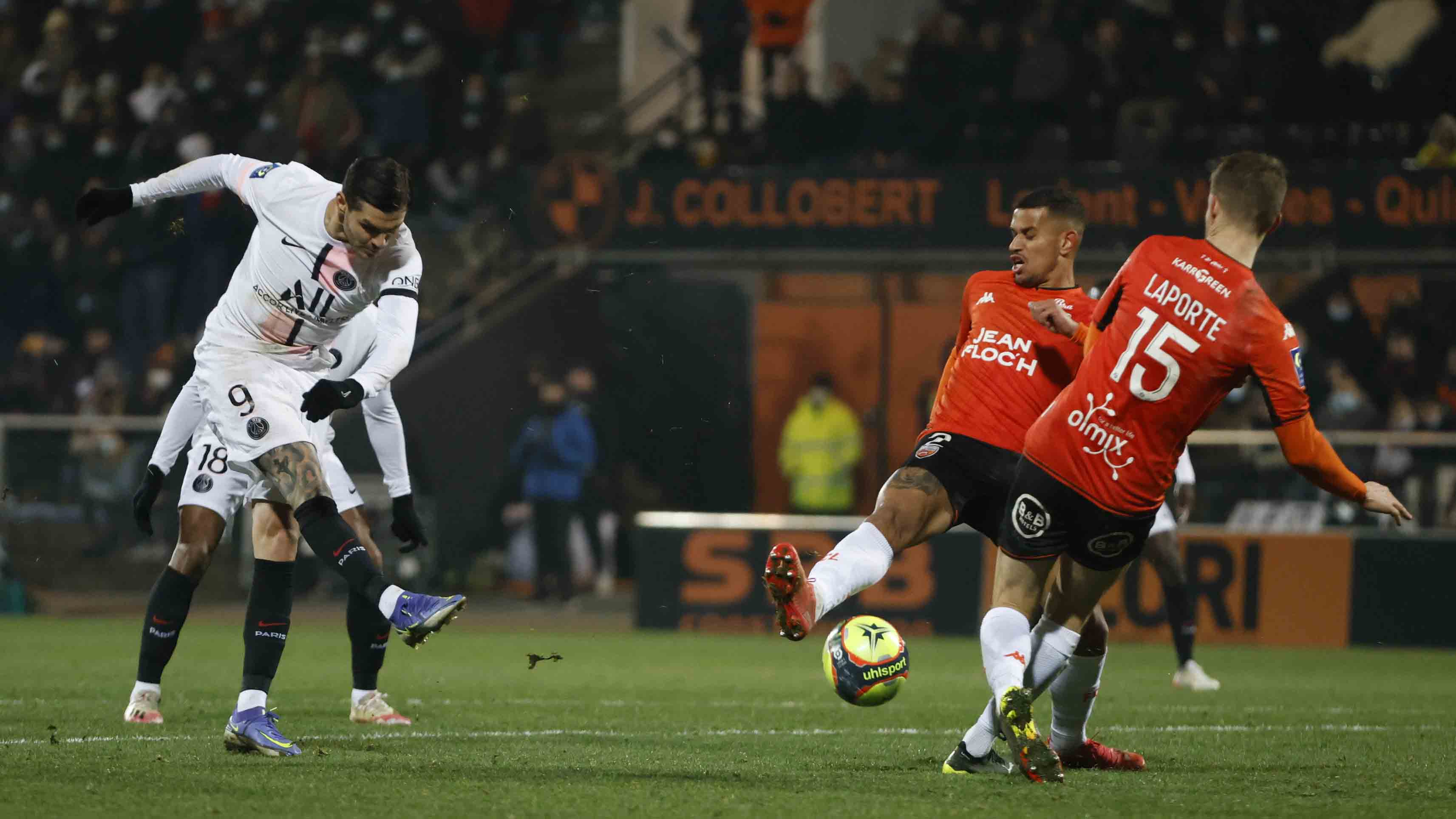 Lorient vs PSG, 22 de diciembre, Jornada 19 de la Ligue 1: Mauro Icardi anota el 1-1 al minuto 91.