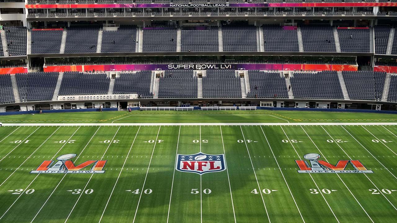 El SoFi Stadium ya se vistió de Super Bowl 56