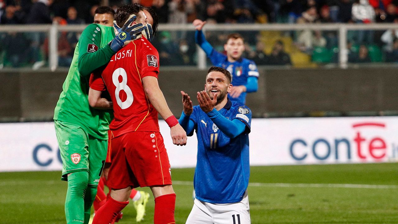 La 'Nazionale' buscaba  revertir lo sucedido en 2018, cuando cayó en el repechaje a manos de Suecia, pero no pudo ser. Ahora, Macedonia se medirá a Portugal.
