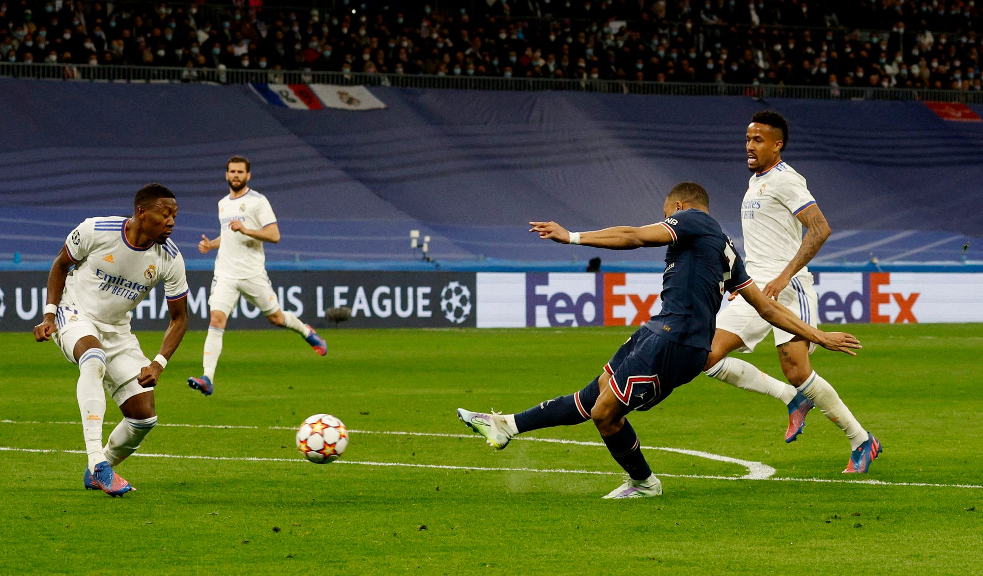 Kylian Mbappé marcó un gol de récord ante Real Madrid en la Champions League