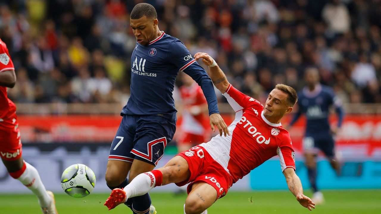 Paris Saint-Germain cayó goleado en la Ligue 1 frente Monaco