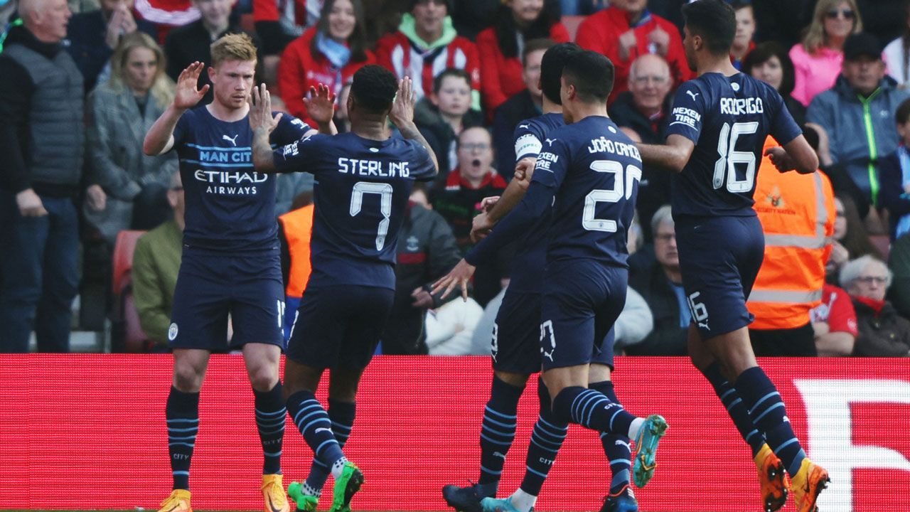 Manchester City arrolló a Southampton y avanzó a semifinales de la FA Cup
