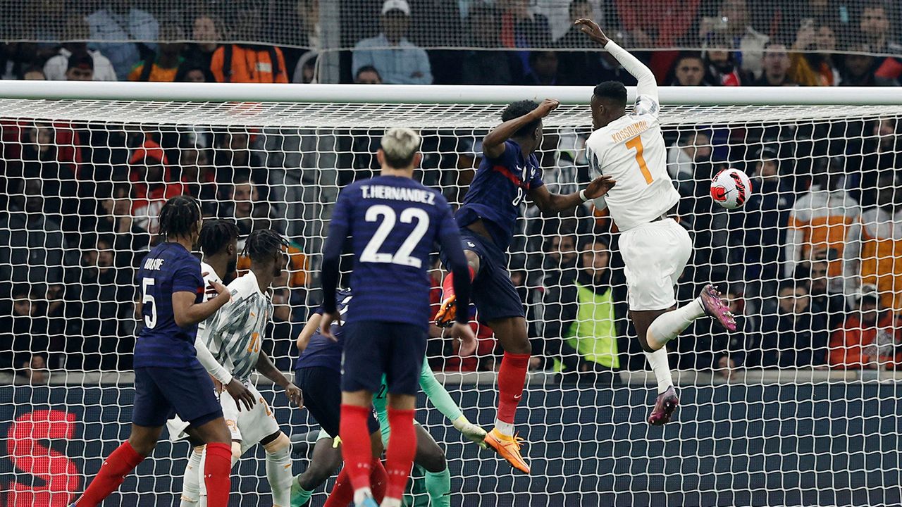 Francia mostró dos caras y le ganó a Costa de Marfil en amistoso