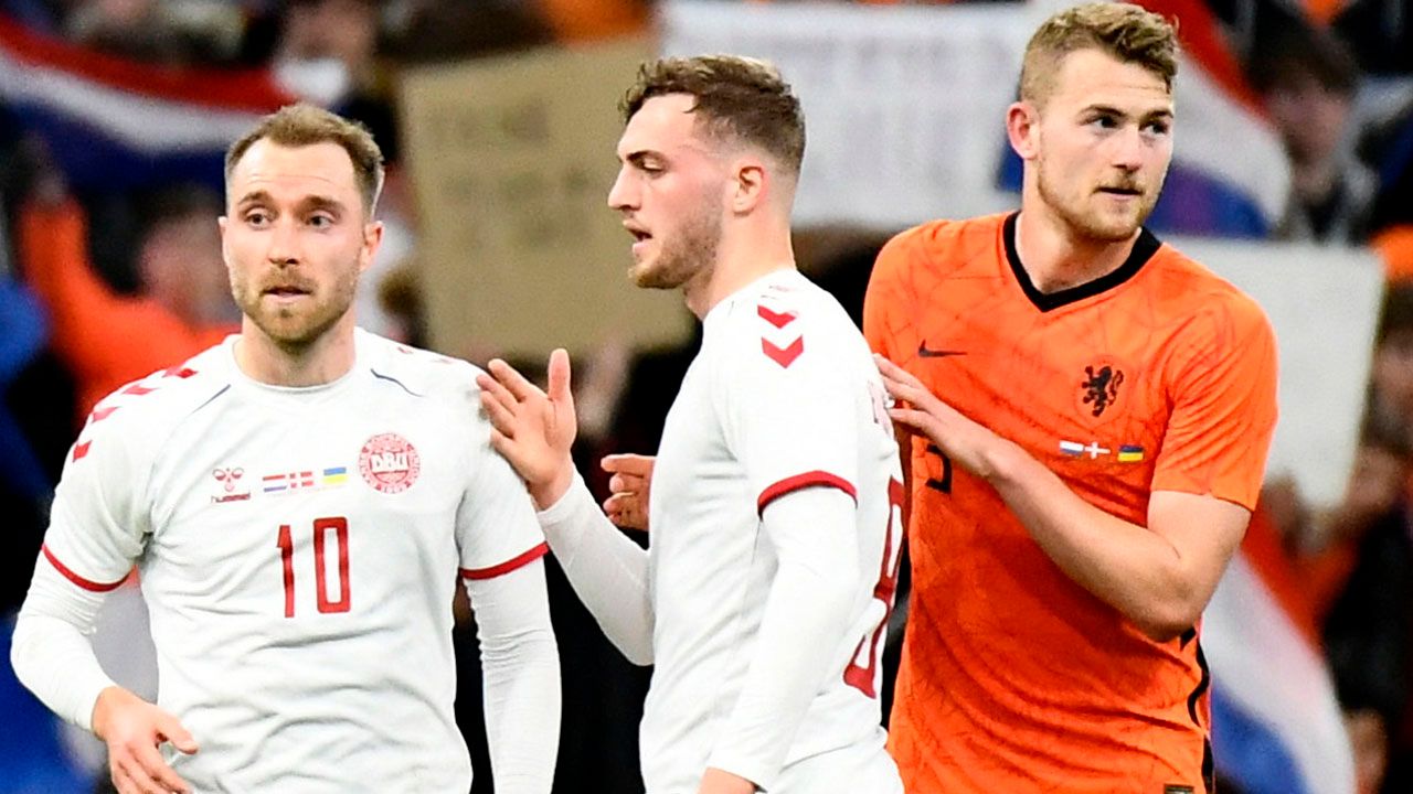 Holanda le dio una amistosa paliza a Dinamarca, en el emotivo regreso de Christian Eriksen