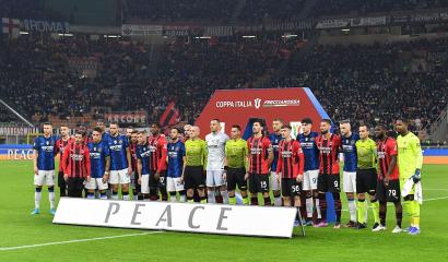 En el Derbi de Milan piden por la paz