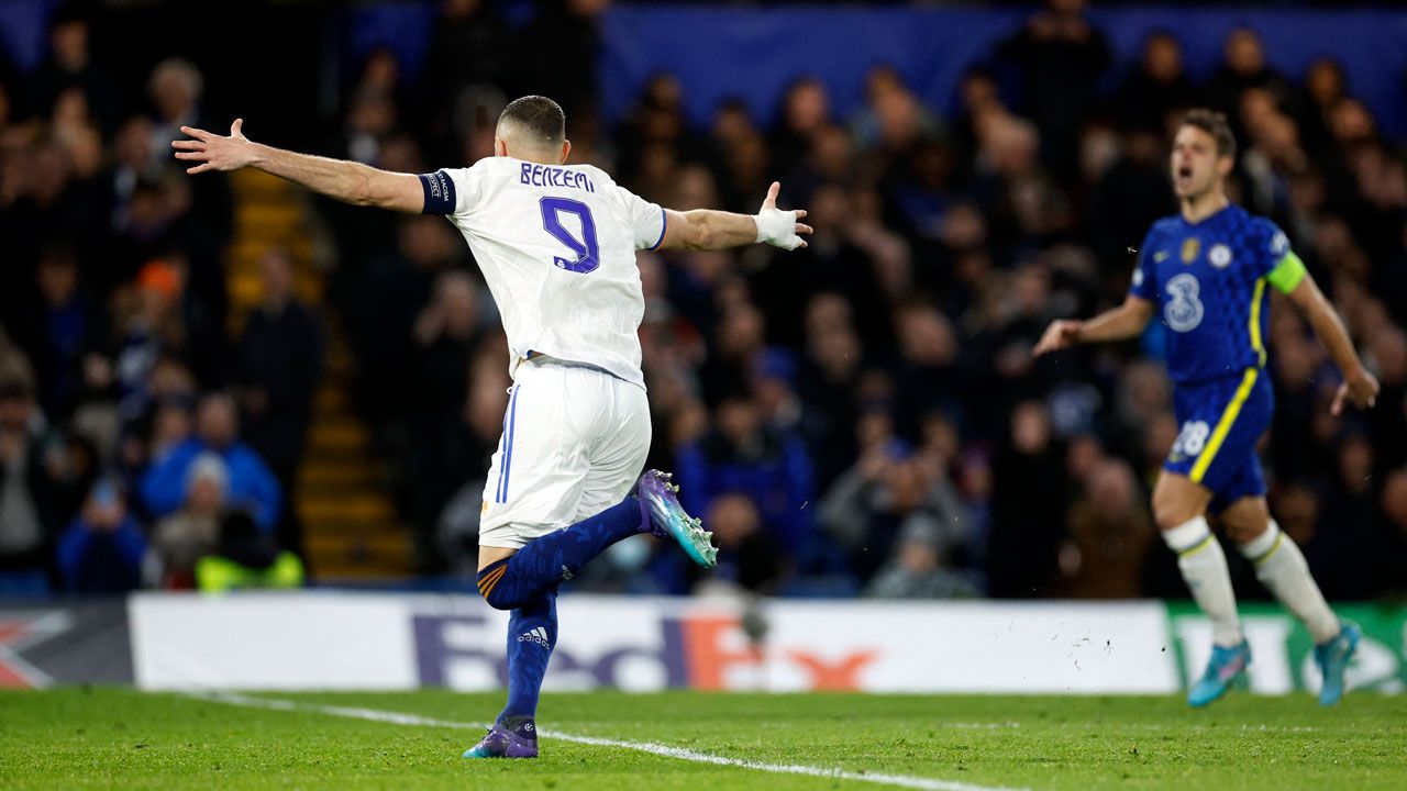Karim Benzema tiene a Chelsea sobre la lona en la Champions League con un Hat-trick