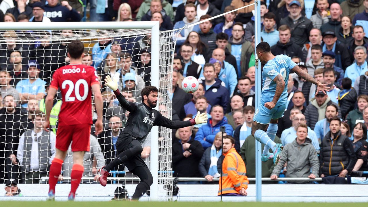 Gabriel Jesus y un gol que puede valer el título de la Premier League para Manchester City