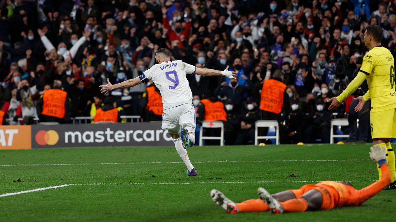 Karim Benzema otra vez el héroe e histórico con Real Madrid en la Champions League