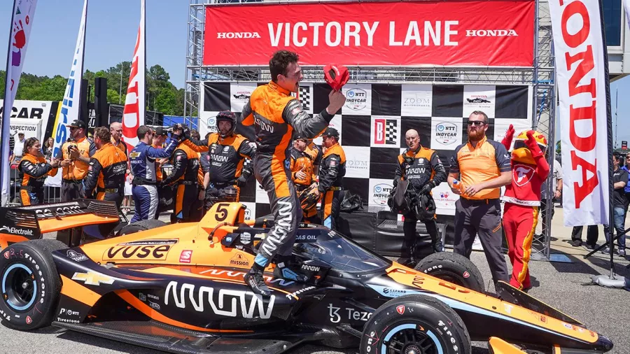 Tremendo triunfo del mexicano Patricio O'Ward en el GP de Alabama en IndyCar