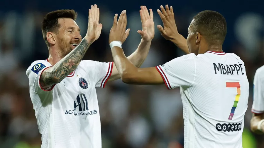 Lionel Messi marcó su primer doblete con Paris Saint-Germain en la Ligue 1