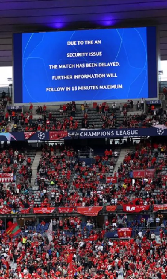 Problemas de acceso retrasaron el inicio de la final de la Champions League