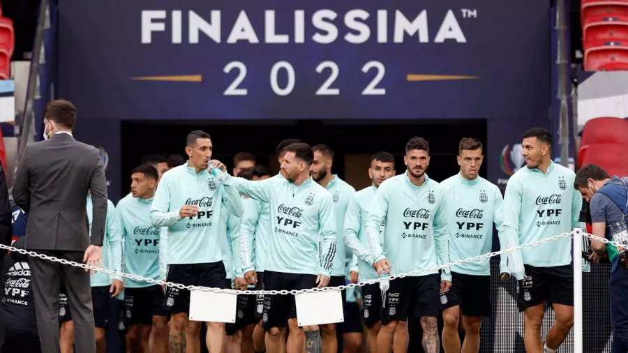 Lionel Messi y la Selección Argentina entrenaron en Wembley antes de la ‘Finalissima’