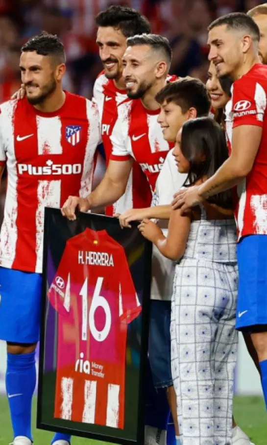 Simeone alabó a Luis Suárez y Héctor Herrera en su despedida con Atlético de Madrid