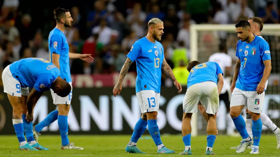 Italia: sin Mundial, sin Finalissima y, ahora, aplastada en Nations League