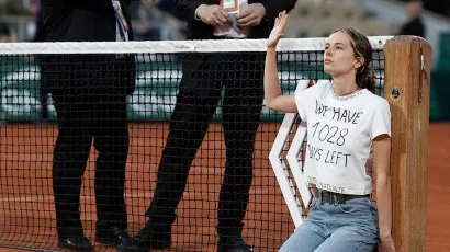 Activista ambiental detuvo las semifinales de Roland Garros