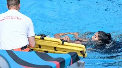 Así fue el rescate de Anita Álvarez tras desmayarse en el Campeonato Mundial