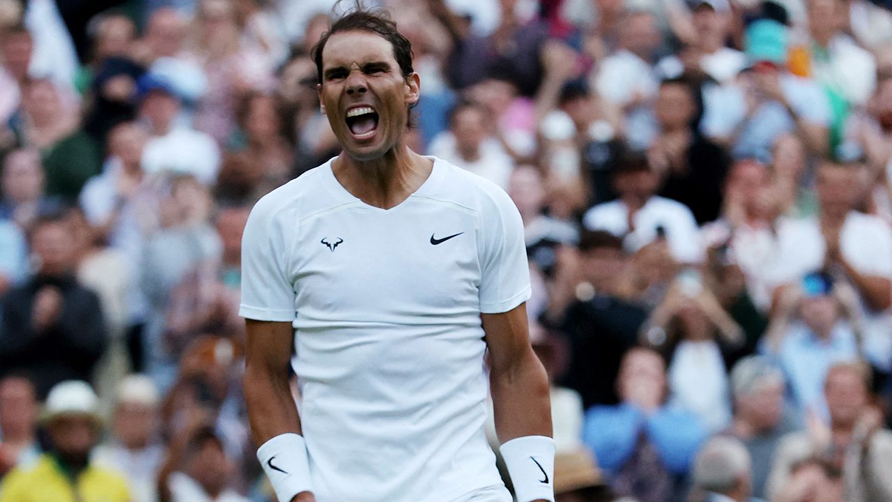 Rafael Nadal, emocionado por avanzar a cuartos de final en Wimbledon