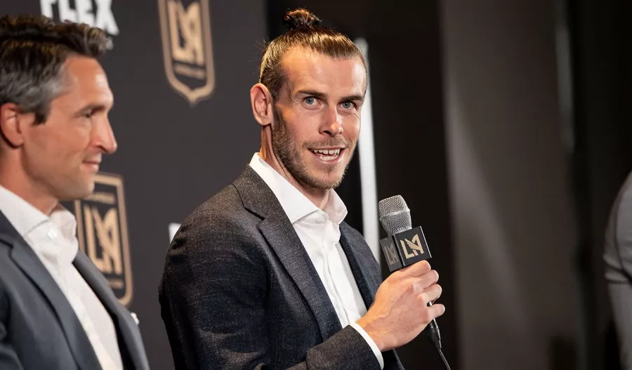 La presentación en fotos de un feliz Gareth Bale con LAFC