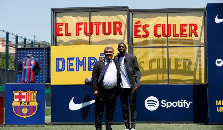La 'fiesta de renovación' de Ousmane Dembélé con el Barcelona