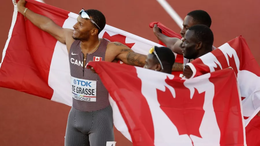 Canadá se impuso ante Estados Unidos en los 4x100 de los Mundiales de Atletismo