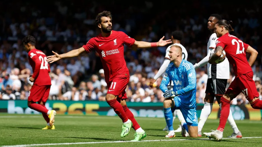 Darwin Núñez y Mohamed Salah rescataron a Liverpool de las manos de Fulham