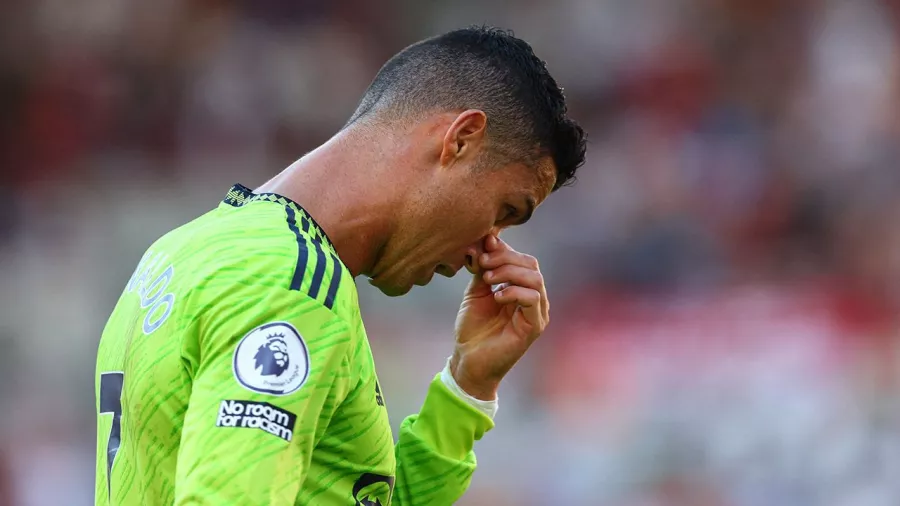 Cristiano Ronaldo y una de las más frustrantes de su tardes