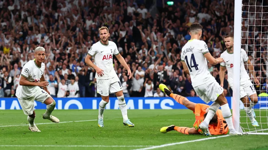 Noche soñada de Richarlison con Tottenham en la Champions League