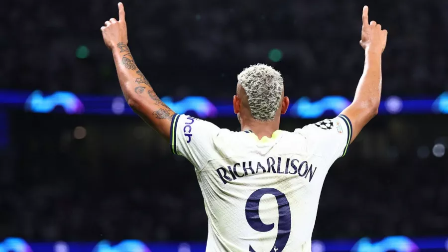 Noche soñada de Richarlison con Tottenham en la Champions League